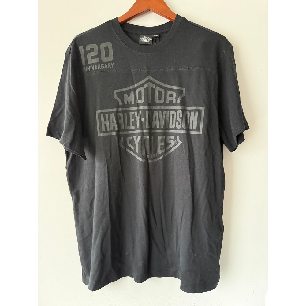 Harley-Davidson 120th Anniversary Reflective Graphic T-Shirt Black Large